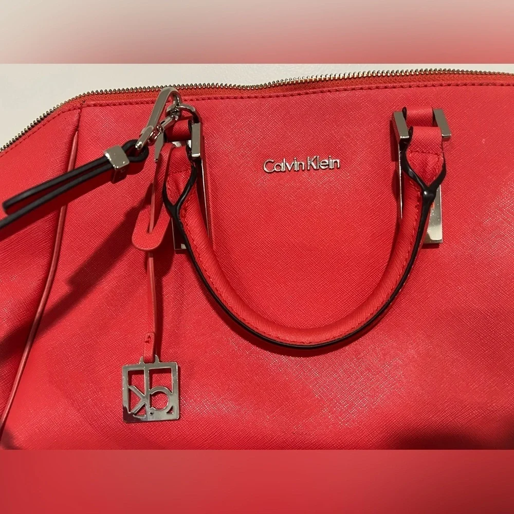 Calvin Klein Satchel/Top Handle Bag Red Bag
